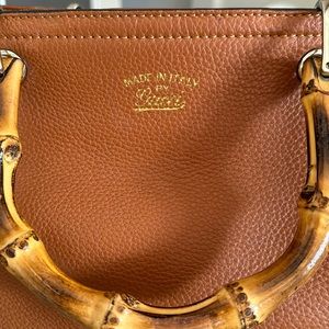 Guccci bamboo handle bag